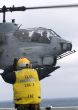 AH-1 Cobra Helicopter on USS Saipan